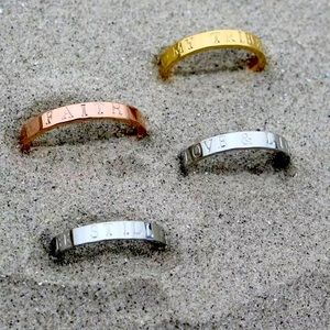 Custom Engraved stackable rings
